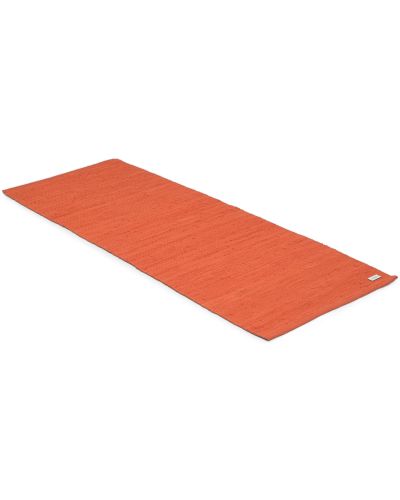 Cotton rug solar orange - kludetæppe