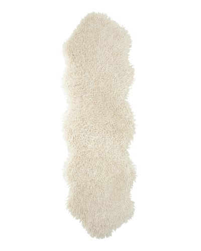 Wooly beige - imiteret dobbelt lammeskind